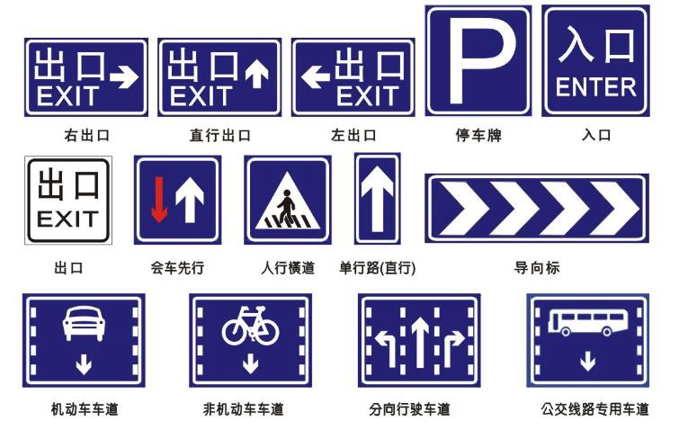 交通设施 方形标识牌